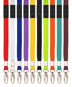 Breakaway Lanyard Safety Neck Strap With Metal Clip