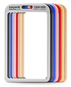 Personalised Metal Vertical Custom ID Badge CR80 Card Holder Aluminium