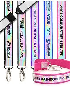 Iridescent Personalised Lanyards Custom