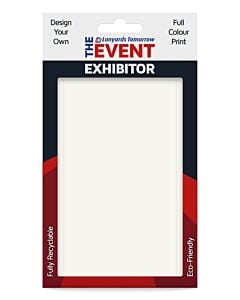 Custom Design Card Paper ID Badge Holder Full Colour Holds A6