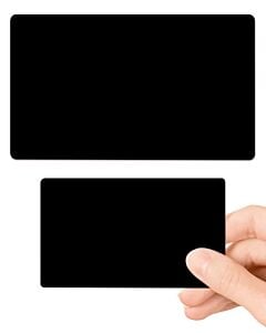 Matt Black Coloured Blank Plastic ID Cards PVC 760 Micron