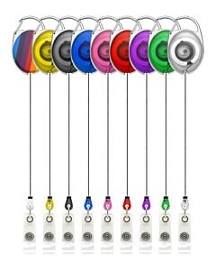 Retractable yoyo badge holder