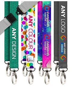Personalised Lanyards With 2 clips