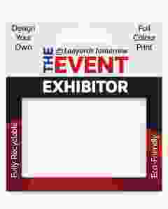 Custom Design Card Paper ID Badge Holder Full Colour Holds 8.6cm x 5.4cm