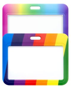 Colourful badge holder