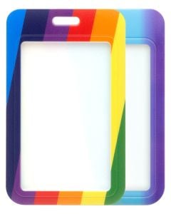 Vertical Slider ID Card Badge Holders Easy Slide-In Plastic