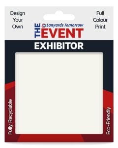 Custom Design Card Paper ID Badge Holder Full Colour Holds 10.5cm x 9cm