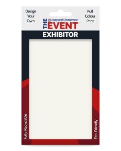 Custom Design Card Paper ID Badge Holder Full Colour Holds A6