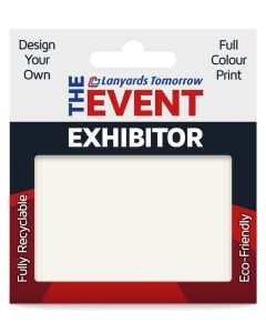 Custom Design Card Paper ID Badge Holder Full Colour Holds 8.6cm x 5.4cm