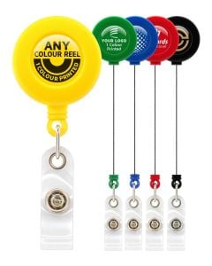 Retractable badge reel clips personalised