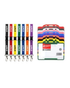 Staff Breakaway Lanyards and Rigid ID Card Holders
