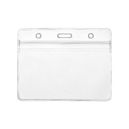 Buy Expo ID Badge Card Plastic Pocket Holder Horizontal 11 x 9cm