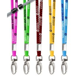 Personalised Cord Lanyards | 2 Colour | 5mm Custom Woven Rope